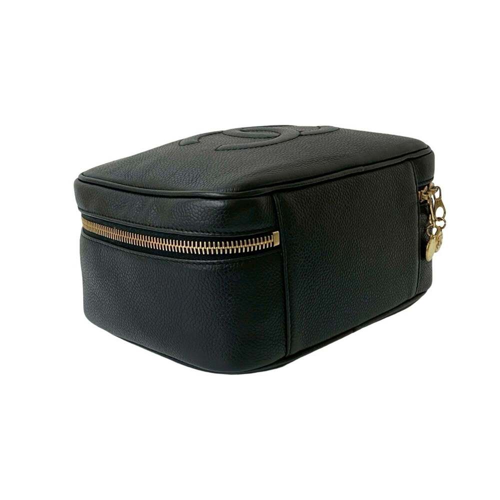 CHANEL Black Caviar Leather Logo Shoulder Bag - Picture 7 of 10